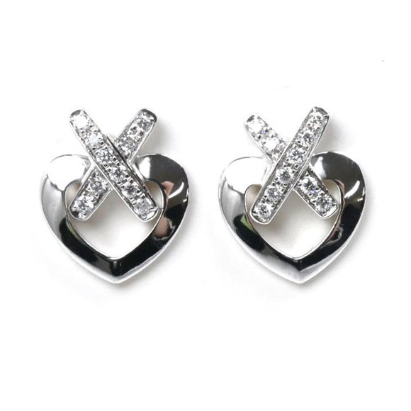 CHAUMET White Gold Diamond Earrings - Picture 1 of 4